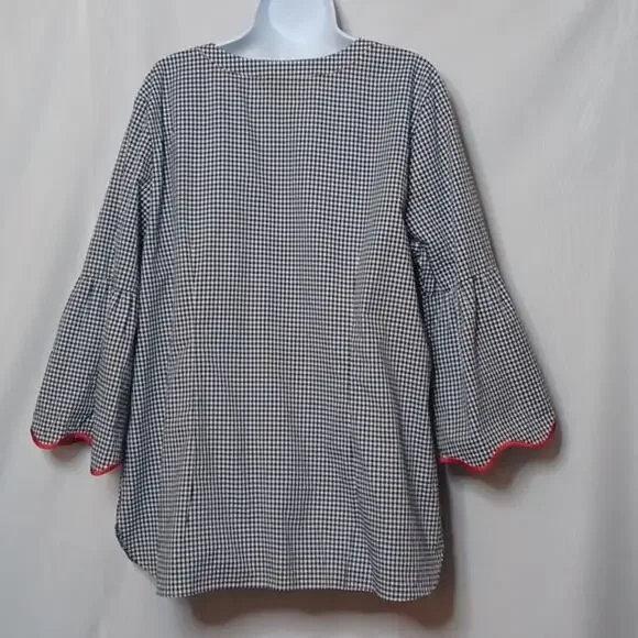 Talbots The Opra Magazine Collection Checkered Top. Size XL - Picture 9 of 13